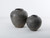 13" Earthy Gray Pottery Pot Apple-Shape Large (finish varies no two are the same)
