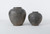 13" Earthy Gray Pottery Pot Apple-Shape Large (finish varies no two are the same)