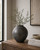 14" Earthy Gray Pottery Pot Conical Shape (finish varies no two are the same)