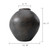 14" Earthy Gray Pottery Pot Conical Shape (finish varies no two are the same)