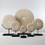 Marble Disk Statue With Base 8 Inch Tan