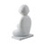 White Marble Sitting Buddha Candle Holder White Marble Sitting Buddha Candle Holder