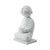 White Marble Sitting Buddha Candle Holder White Marble Sitting Buddha Candle Holder