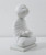 White Marble Sitting Buddha Candle Holder White Marble Sitting Buddha Candle Holder