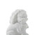 Pair of White Marble Guardian Lion Medium