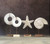 18"H Hand Carved Wooden Sea Star with Stand White Wash 18"H Hand Carved Wooden Sea Star with Stand White Wash