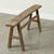 Vintage Country Board Bench Weathered Natural Wood (size vary)