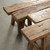 Extra Long Vintage noodle bench weathered natural wood (Approx. 5-6ft Long finish vary)