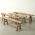 Extra Long Vintage noodle bench weathered natural wood (Approx. 5-6ft Long finish vary)