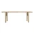 Hermosa Rustic Console Table Approx 7-7.5 ft Long(one-of-a-kind weathered natural wood tabletop)