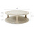 Milo Round Coffee Table with Rattan Top Weathered Whitewash 50x50