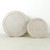 Milo Round Coffee Table with Rattan Top Weathered Whitewash 50x50
