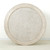 Milo Round Coffee Table with Rattan Top Weathered Whitewash 50x50