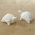 A Pair of White Marble Turtle