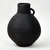 12" Earthy Gray Pottery Globular Vase Small