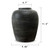 Approx. 11" Earthy Gray Pottery Jar with Three Lines