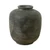 12" Earthy Gray Pottery Vase Cylinder-Shaped