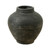 7" Earthy Gray Pottery Vase Wide Opening