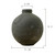 12" Earthy Gray Pottery Vase Round