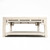 Ming Arch Coffee Table Square Weathered white wash 39x39
