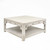Ming Arch Coffee Table Square Weathered white wash 39x39 Ming Arch Coffee Table Square Weathered white wash 39x39