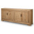 Capri Four Doors Tall Sideboard Weathered Natural Pine Warm Wood Tone 101x18x43H 