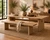 8ft Capri Dining Table  Weathered Natural Pinewood