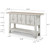 Amalfi Two Tones 3 Doors Console with Shelf 63x16x36