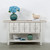 Amalfi Two Tones 3 Doors Console with Shelf 63x16x36