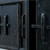 Approx. 63" Wide Three Doors Console Distressed Black