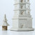 16" White Glazed Pagoda