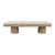 67" Long 20-24 Inches Deep Capri Live Edge Primitive Coffee Table Weathered Natural (Size Vary)