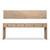 98" Waterfall Console Table with Five Drawers Weathered Natural(Dovetail Joints on tabletop)