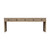 90" Waterfall Console Table with Five Drawers Weathered Natural 
