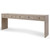 90" Waterfall Console Table with Five Drawers Weathered Natural 