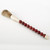 13" Calligraphy Brush Small Red Marble Beads