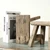 Vintage Mini Stool Weathered Natural (Approx 10-12" wide, 5-7" deep,8-10" high)
