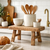 Vintage Mini Stool Weathered Natural (Approx 10-12" wide, 5-7" deep,8-10" high)