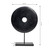 16" Atrani Black Marble Disk with Stand 16x3x22H