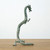 Approx. 16 Inches Bronze Standing Dragon Weathered Green