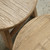 Round Rustic Side Table Weathered Elm Wood 22x22x20H