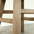 Round Rustic Side Table Weathered Elm Wood 22x22x20H