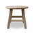 Round Rustic Side table Weathered Elm Wood 22x22x20H Round Rustic Side table Weathered Elm Wood 22x22x20H