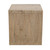 Capri Waterfall Side Table with Shelf Weathered Natural 22x22x24H