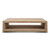 Capri Waterfall Coffee Table with Shelf Weathered Natural 67x43x18H