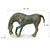 Bronze Green Drinking Horse (Vintage style, color vary) 15.7X4.7X8.6H