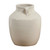 10“ H Creamy White Vase with Two Handles