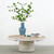 Two tones mushroom coffee table 42X42X16.5H, solid pine wood.