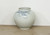 10" Vintage Style Blue and White Round Vase with Floral Print