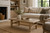 Hermosa Rustic Coffee Table Small Weathered Natural 48x22x16H